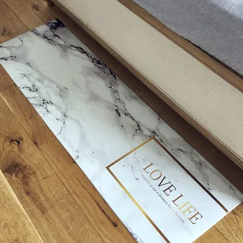 

Nordic INS Coral Velvet Carpets Mats Bedside Rugs Gold Line Anti-slip Coffee Table Floor Mat For Bedroom Rug Kitchen Carpet