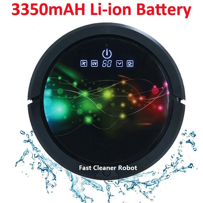 Multifunction Sweeping Vacuum Sterilize Wet And Dry Mop Smart Vacuum Cleaner Robot QQ6 With Water Tank,3350MAH Lithium battery