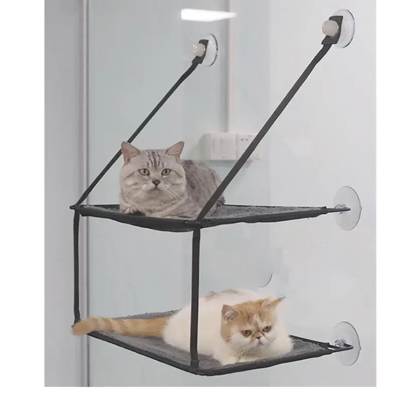 

2019 Lastest Stylev Removable and Washable Cat Bed Super Suction Cup Hanging Cat Litter Weight Saving Space Cat Hammock