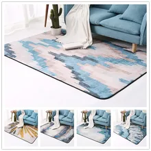 Европейский стиль ковер для гостиной впитывающий мягкий фланелевый ковер для спальни Aubusson ковры геометрической формы и коврики для гостиной