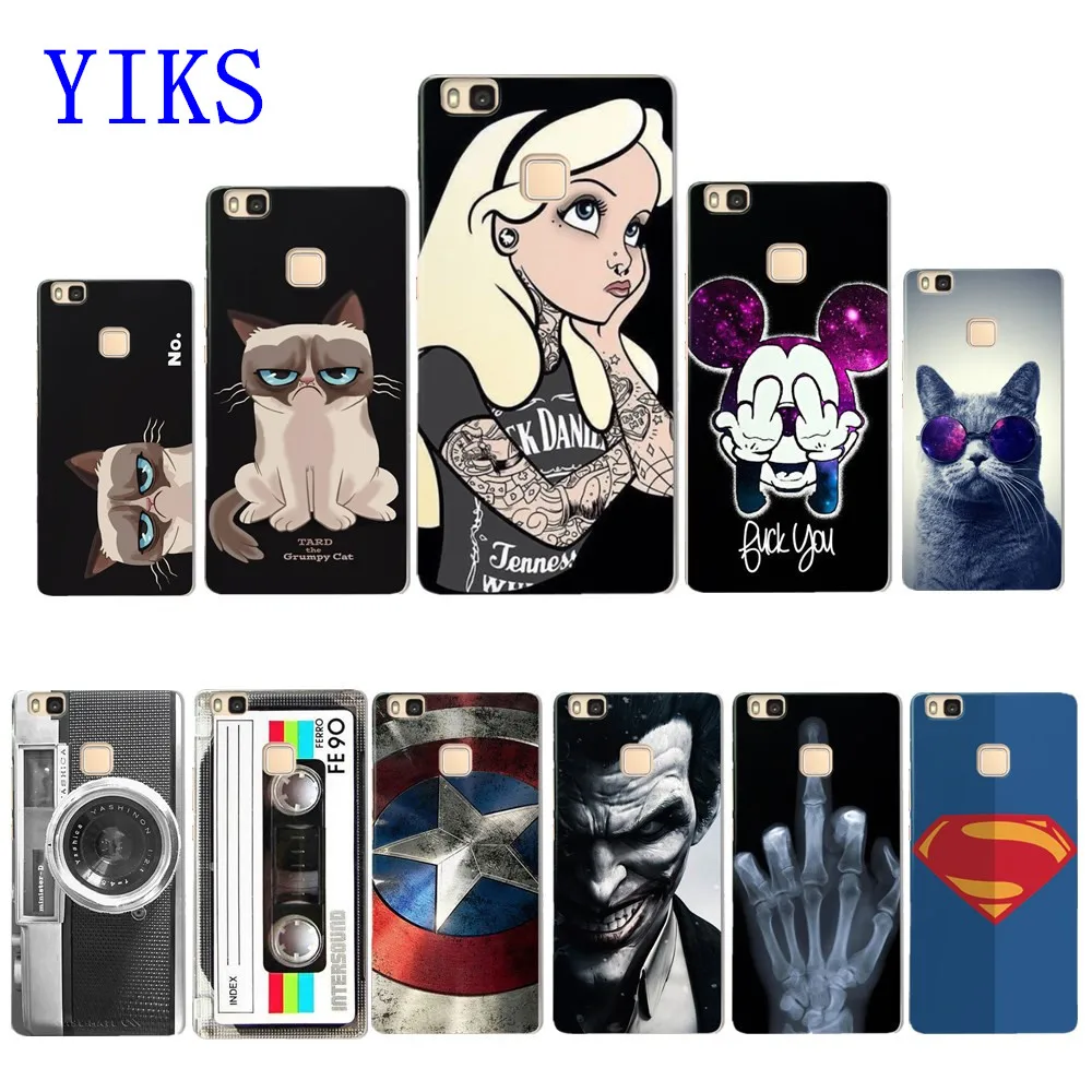 

P9 Lite Case Cool Cartoon Silicone Back Cover For Fundas Huawei Ascend P9 Lite Case 2016 New arrivals Coque For Huawei P9lite