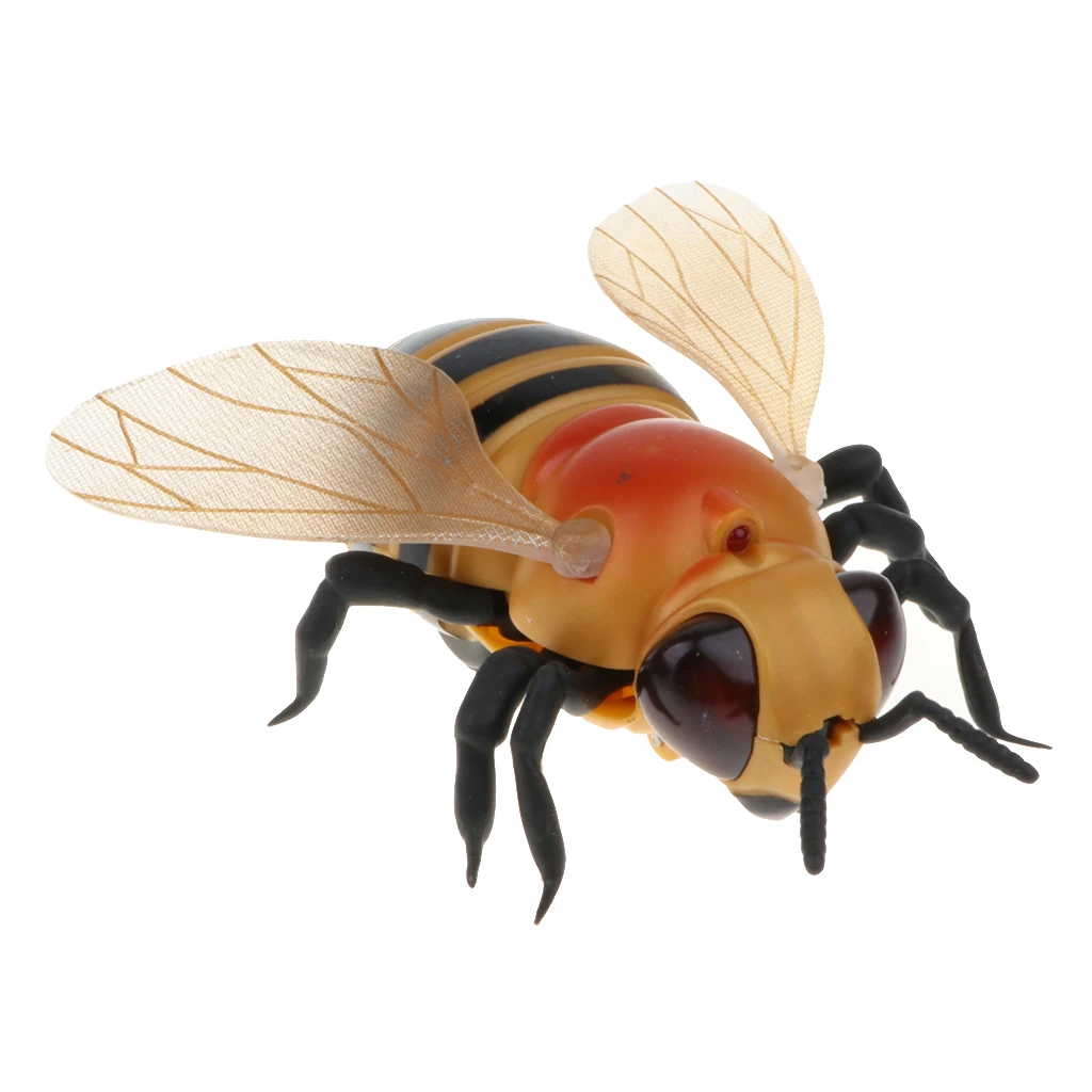 Infrared Remote Control Realistic Fake Bee RC Reptile Insects Prank Toy Practical Joke Scary Trick - Party Christmas & Halloween