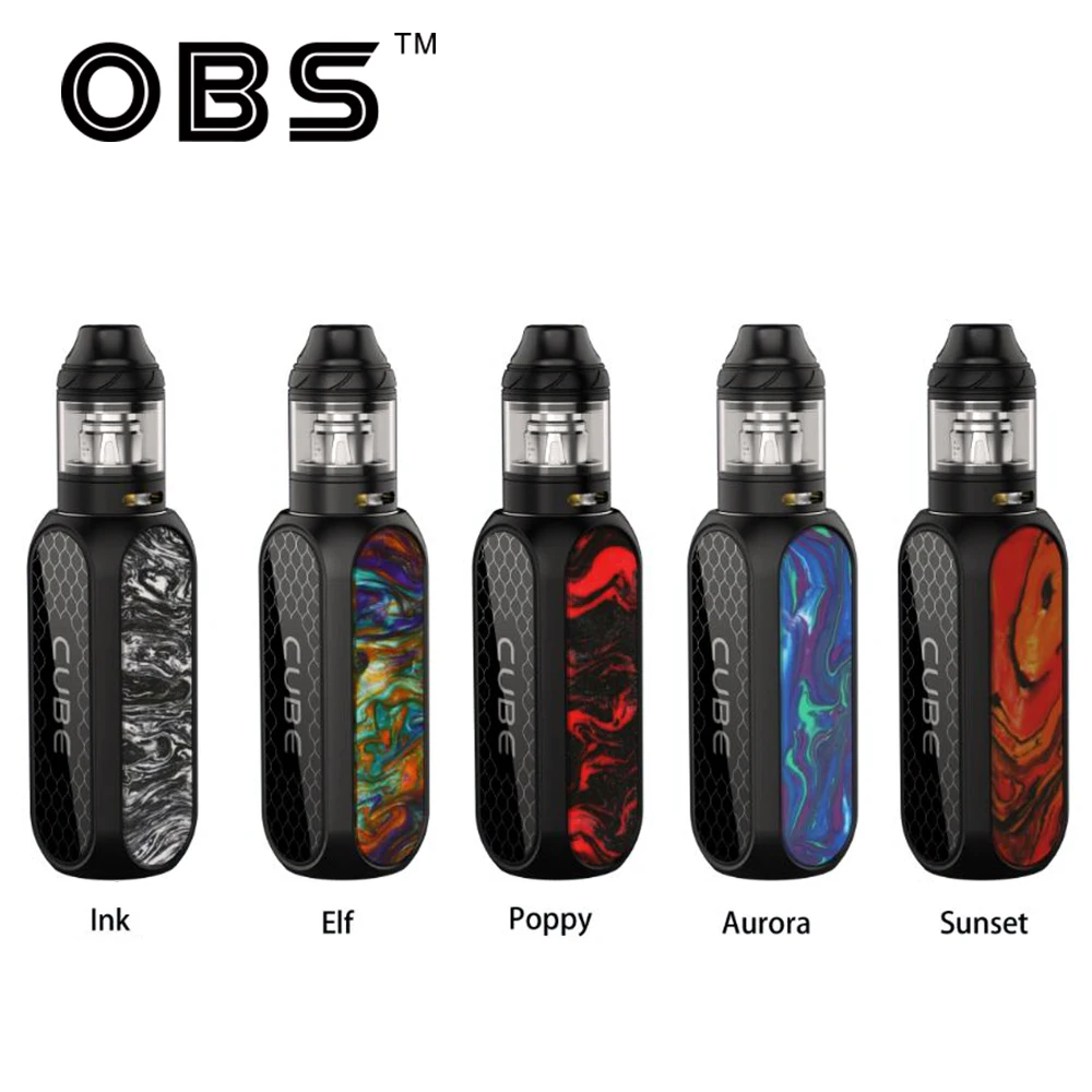 100% оригинальный комплект OBS Cube VW с 3000 мАч MOD 80 Вт макс. выход и 2 мл/4 мл Tank