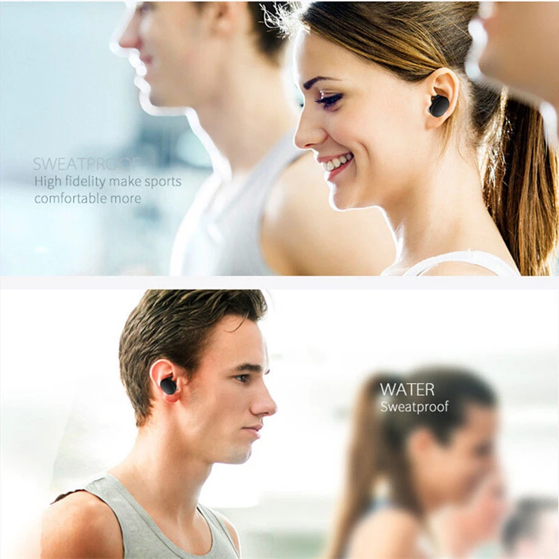 Mini Invisible Twins Wireless Earphones TWS Bluetooth Stereo Sport Waterproof Headset Earbuds Handsfree for iPhone Xiaomi (4)