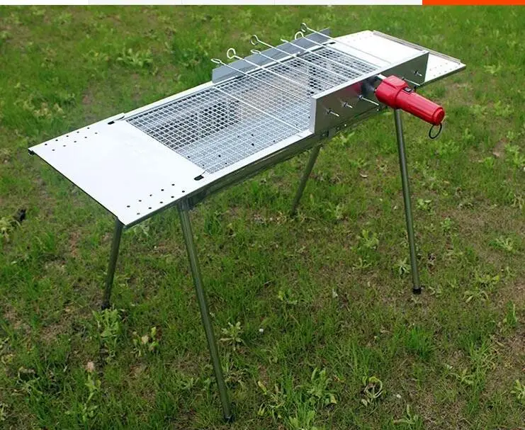 

High quality barbecue grill automatic charcoal BBQ grill,outdoor bbq grill with motor,gearbox and support