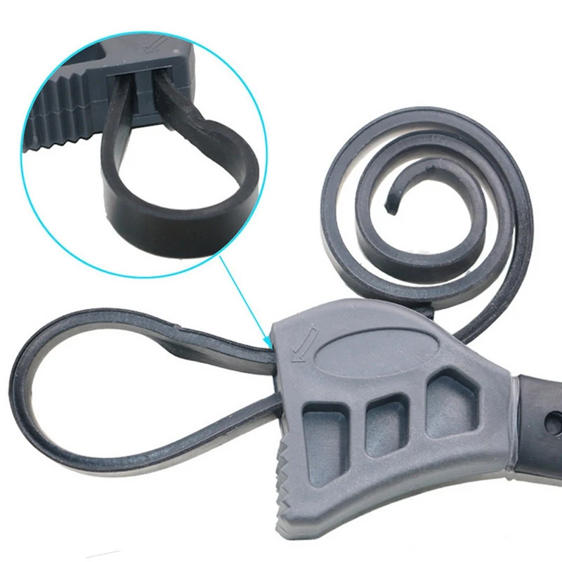 Multi function belt wrench Opener auto repair filter universal wrench black Multi function