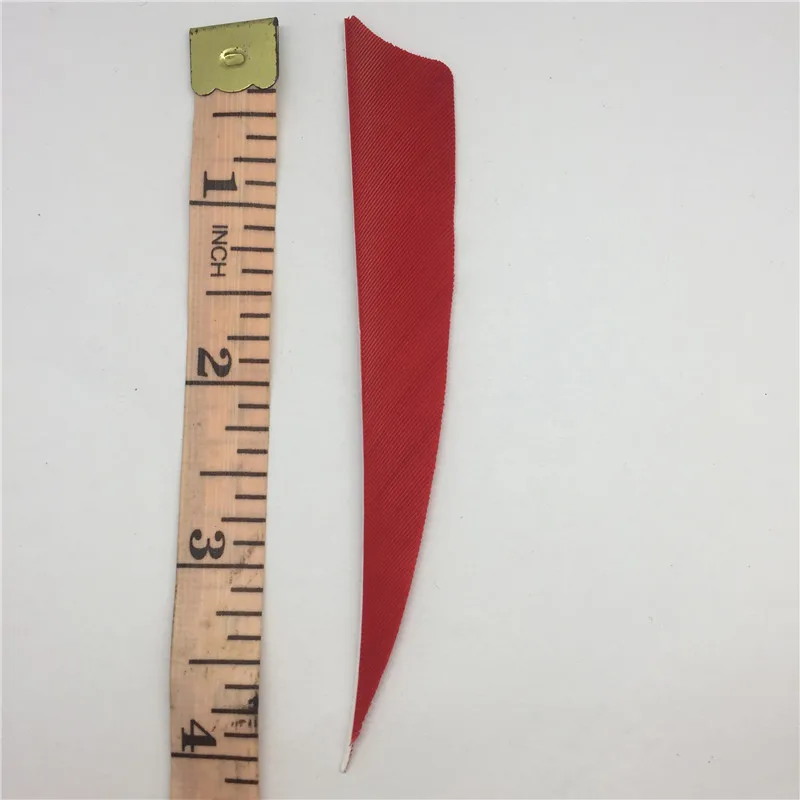 ONTFIHS 100 шт 3 &quot4&quot 5 &quotкапли воды щит красные перья индейки для стрел охоты и