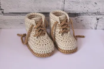 

Pumpkin Orange,Crochet Baby bootie shoes, sneaker model number ZKL009