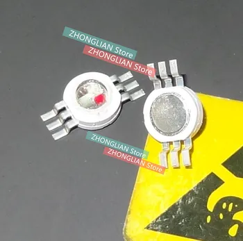 

100PCS/Lot 3W RGB colorful hexapod full-color 6 pcs high power LED 3 watt light color colorful bright colors