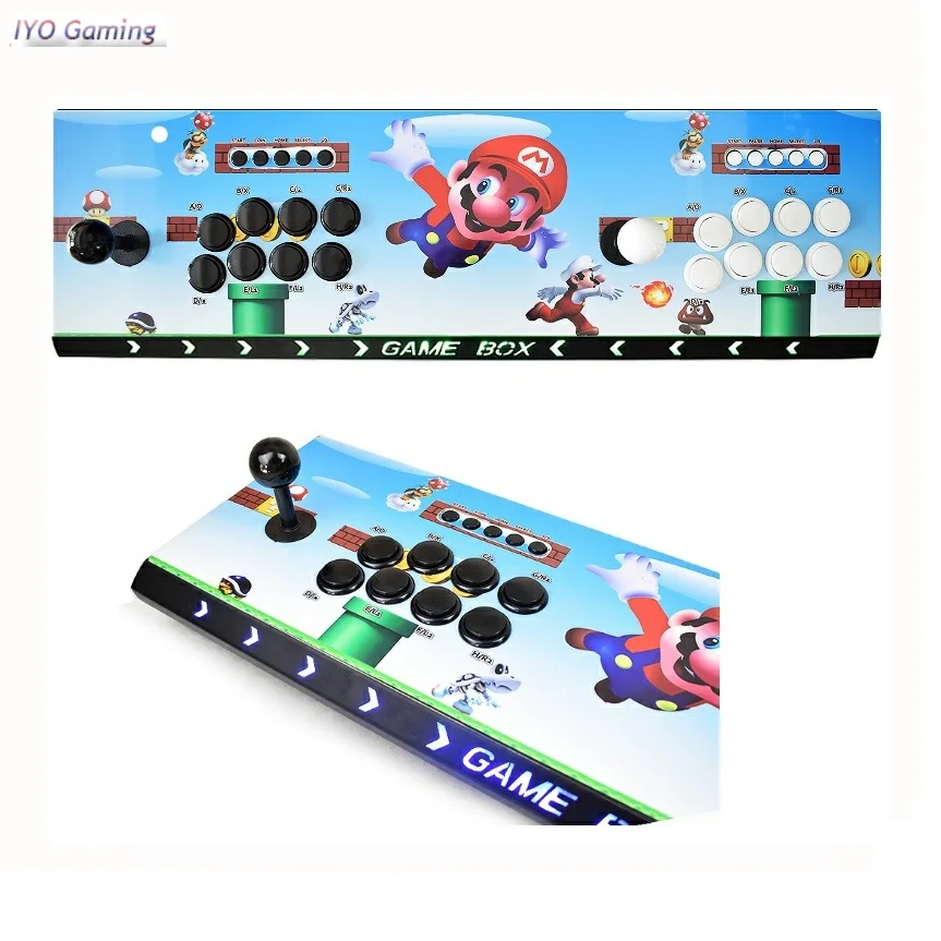 Pandora 10 Arcade Box 2297 44*3D Games Zero Delay 8 Buttons Joystick 2 Players Controller PCB Retro Game Arcade Console