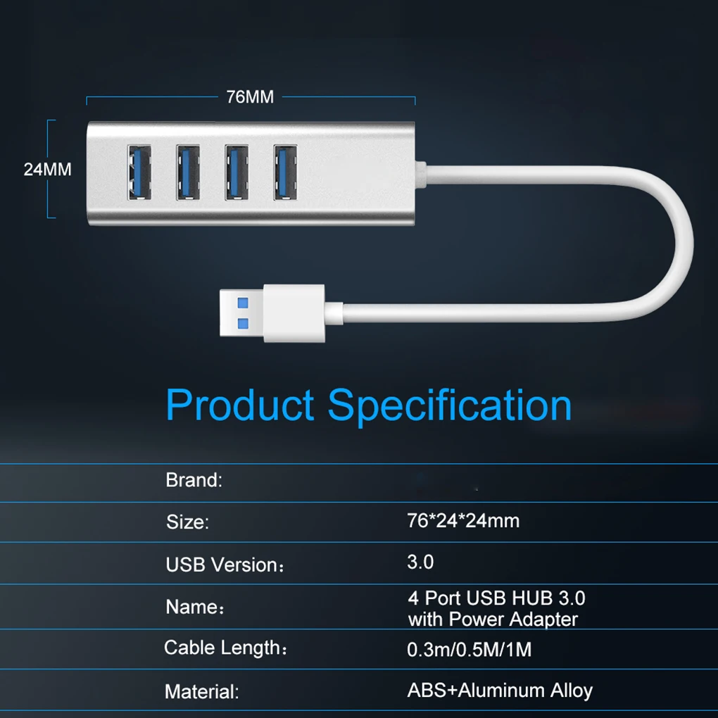 4 порты и разъёмы внешний USB Hub алюминиевый сплав планшеты компьютер высокой скорость зарядки хаб передача данных синхронизации сплиттер