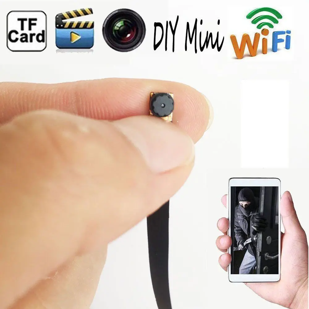

Wireless Camera Nanny Cam WIFI HD DIY Mini Micro DVR Black
