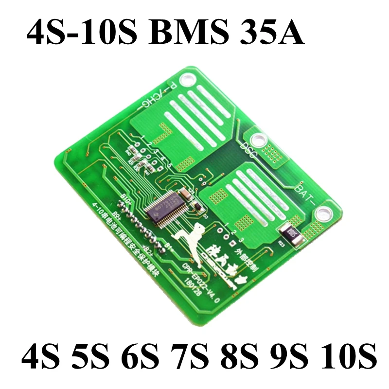 30A ток BMS для 4S 5S 6S 7S 8S 9S 10S литиевый аккумулятор 3,7 V литий-ионный аккумулятор с функцией баланса 4S 30A BMS PCB