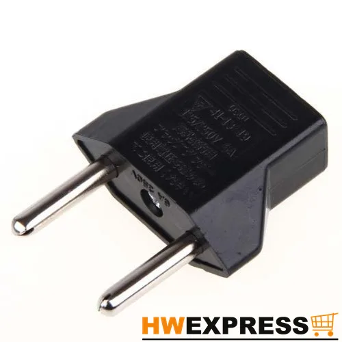 

HWEXPRESS Hot 5X USA US to EU Euro Plug Converter Travel Charger Adapter AC Power Plug Adapter