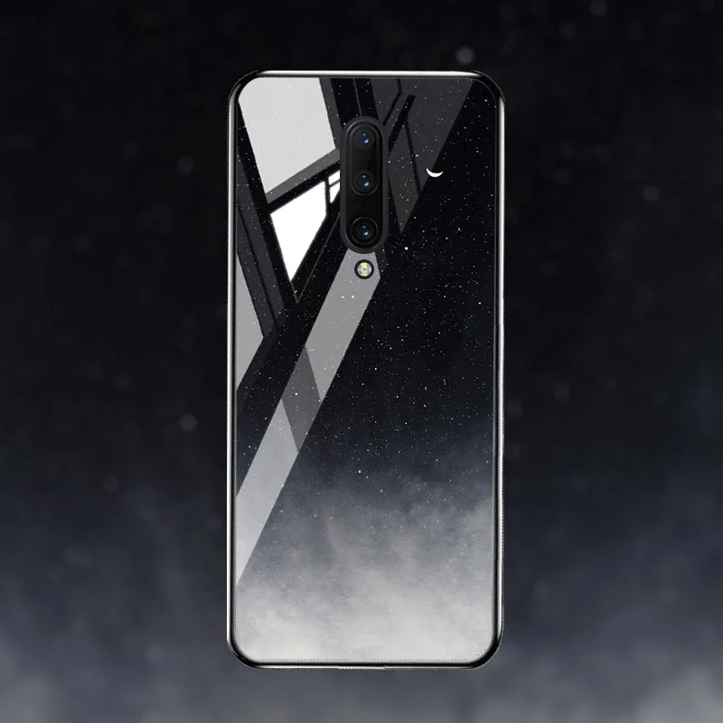 Чехол для Oneplus 7 7T Pro, Роскошный чехол из закаленного стекла, чехол для One plus 7 7T Pro, бампер, чехол - Цвет: M064