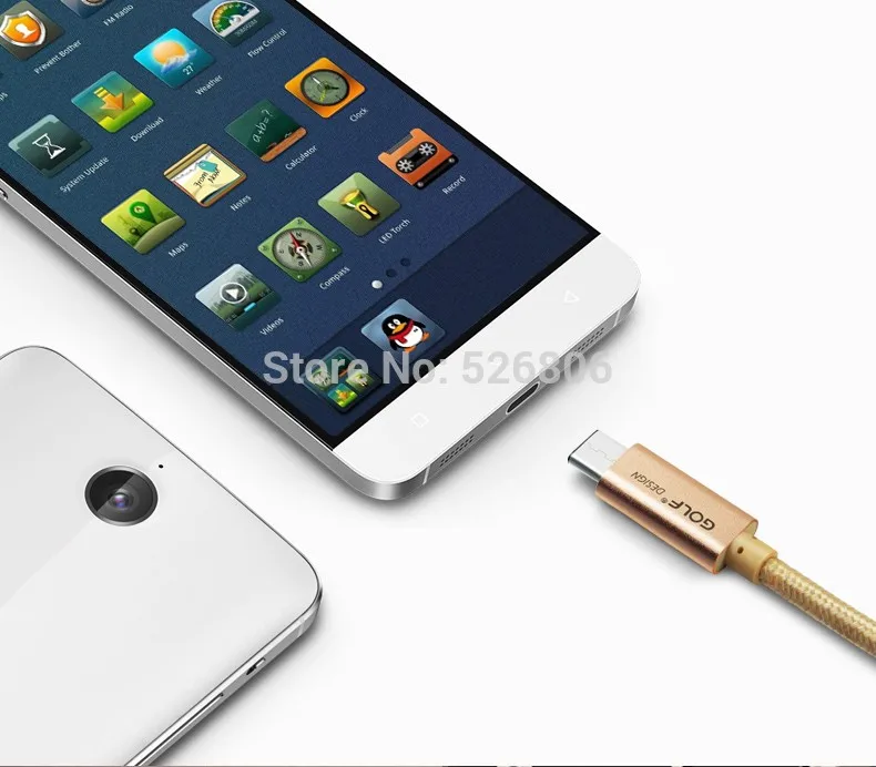 Гольф Тип C Зарядное устройство для ZUK Z1 чехол из ПВХ для OnePlus Two Nokia N1 LeTV One X600 X900 Google Nexus 5X6 P Meizu Pro 5 кабель для синхронизации данных, кабель провод шнур