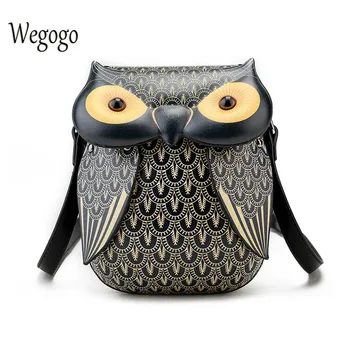 

Cute Owl Shaped Women Shoulder Bag Female 2020 New Summer Fashion Pu Printing Small Mini Bag Mobile Phone Coins Messenger Bags