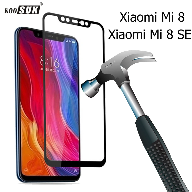 

For Xiaomi Mi8 Mi 8 SE Tempered Glass 9H Hardness Full Cover Screen Protector Protective Film for Xiaomi Mi 8 M8 SE mi 8 explore