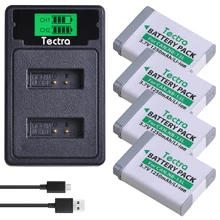 Lot de 4 batteries NB13L NB 13l 1250mAh avec chargeur LCD de Type C pour Canon G7 X Mark II G7X PM165 G5 X G5X G9 X G9X SX620 SX720 HS