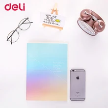 Deli Качество Мода B5 дневник тетрадь для школы канцелярские принадлежности для студентов поставка Радуга цветной планировщик Подарочные Книги