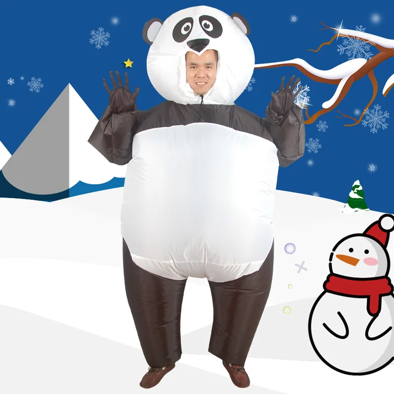 Новый стиль надувной костюм панды Fatsuit животное Сафари Для Взрослых нарядное