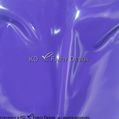 Детский Розовый с коричневым латексным комбинезоном с щитом украшения передняя молния латексный комбинезон Zentai body suit LTY-0171 - Цвет: purple with brown