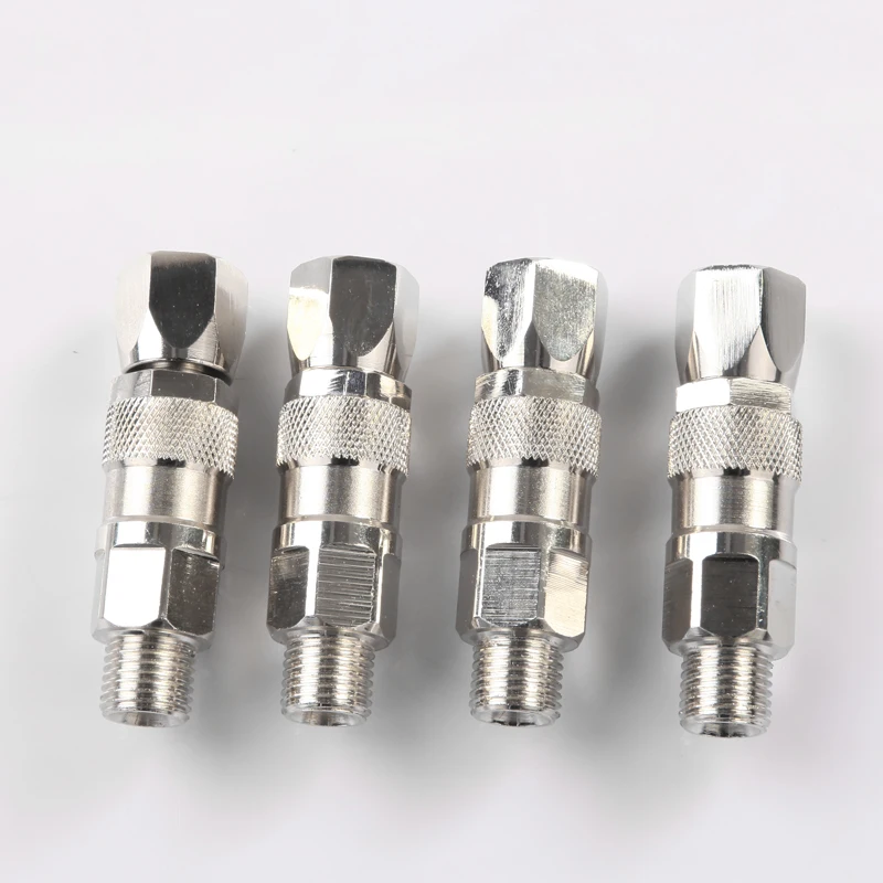 

Airless Spray Gun Swivel Joint 1/4"-1/4" for Airless Paint Sprayer Gun and Hose Stainless Steel Durable