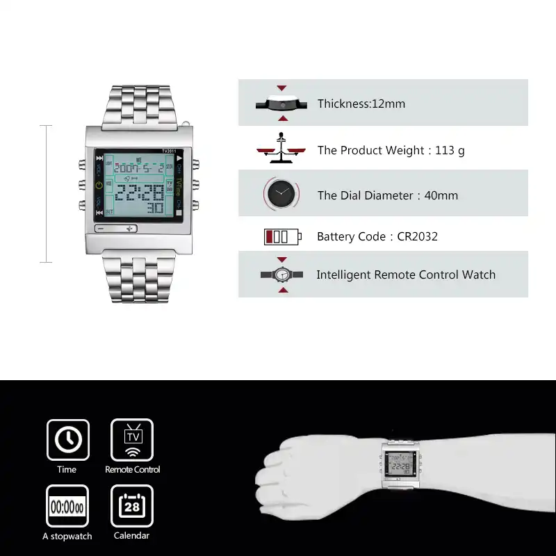 digital tv wrist watch