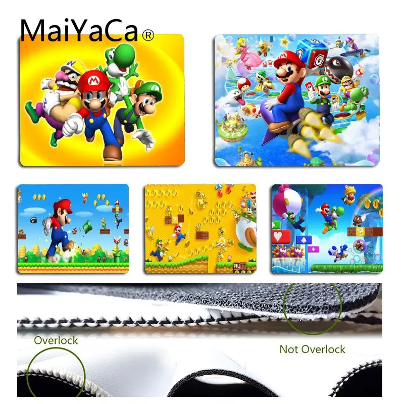 MaiYaCa super mario bros wii уникальный настольный коврик для мыши Размер 18x22 см 25x29 маленький