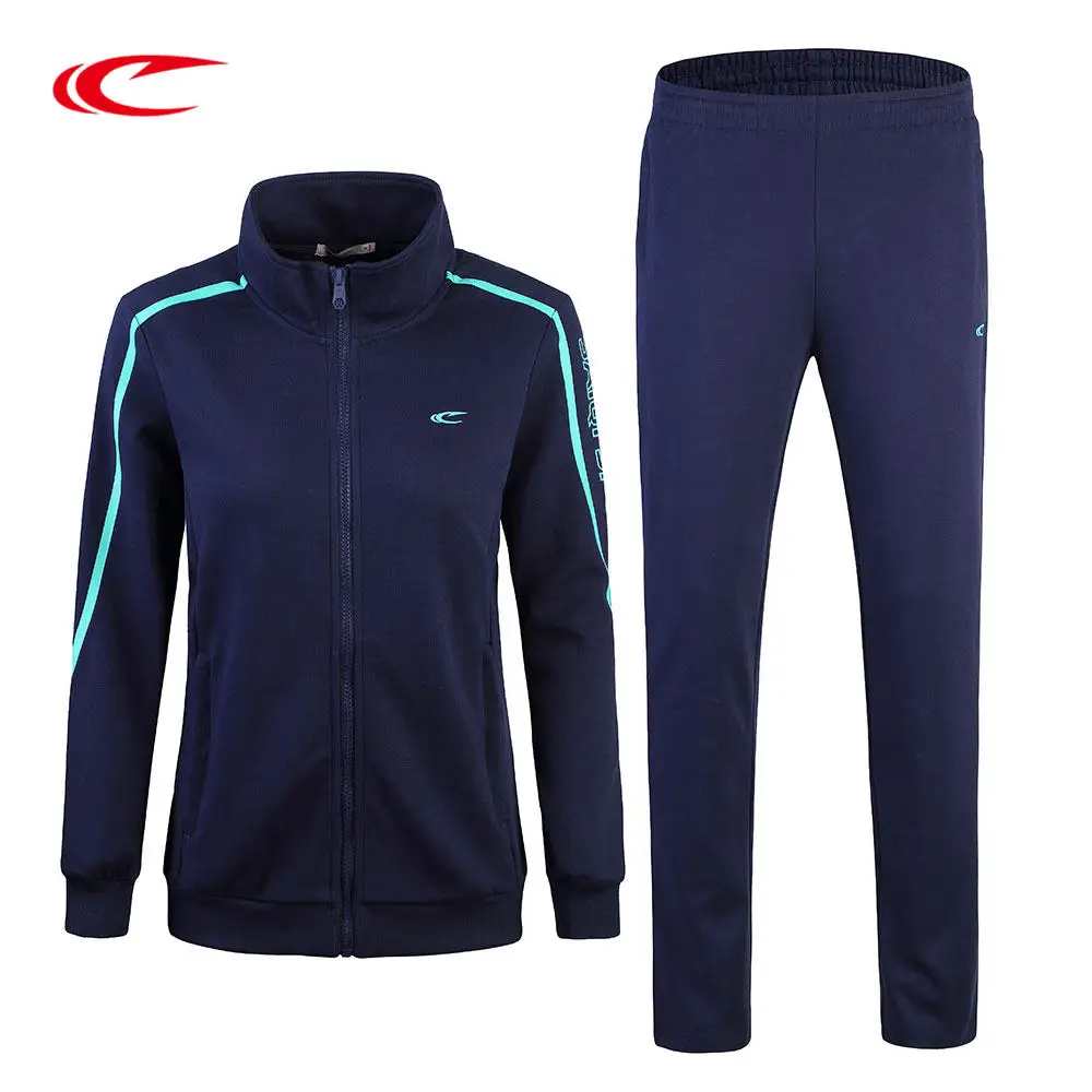 

SAIQI Sportswear Women Autumn Winter Warm Sport Jogging Suits Female Printing Pattern Knitting Cardigan Tracksuit Running Sets