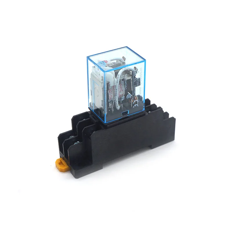 

MY2P HH52P MY2NJ relay DC12V 24V AC110V 220V coil high quality general purpose DPDT micro mini relay with socket base holder
