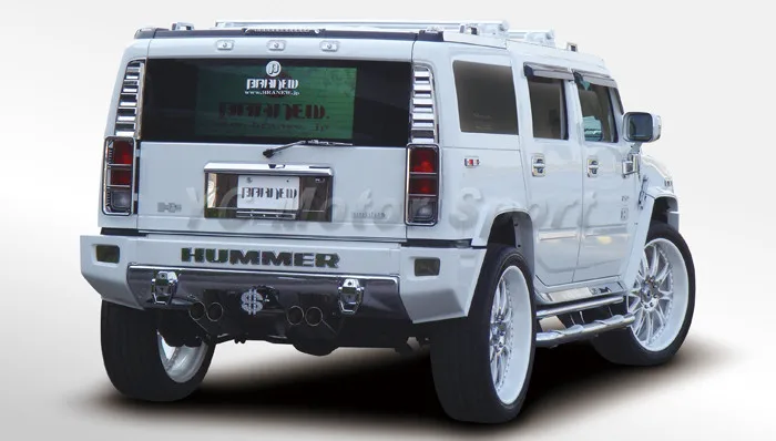2003-2009 Hummer H2 Branew Style Rear Corner Spoiler FRP (8)