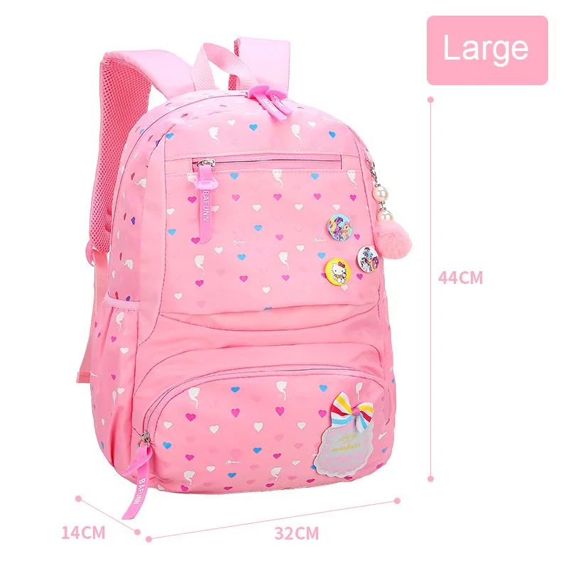 Школьный рюкзак, новинка, милые модные школьные сумки для девочек, легкий водонепроницаемый однотонный Детский рюкзак, школьный рюкзак - Цвет: Pink-max