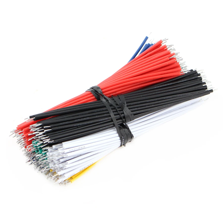 Оловянная макетная плата кабель для пайки ПП 24AWG 8 см Fly Перемычка провода кабель оловянные проводящие провода 1007-24AWG разъем провода