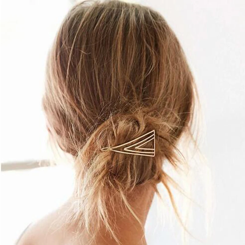 Shuangshuo женские модные шпильки геометрической формы полые треугольные заколки для волос для женщин свадебные шпильки вечерние аксессуары для волос