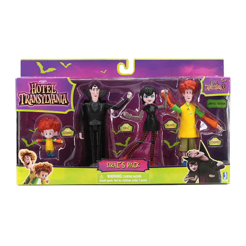 

4Pcs/Set 2018 Hot Hotel Transylvania Action Figure Model Collection Toys The Dracula Family Gifts for Children Christmas Present