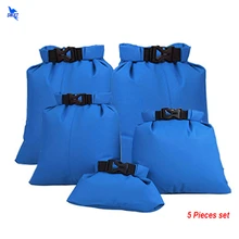 5 шт набор Водонепроницаемый сухой мешок 190 T тафты рафтинг Каякинг мешок для плавания речной поход плавающий парусный лодочный сухой мешок