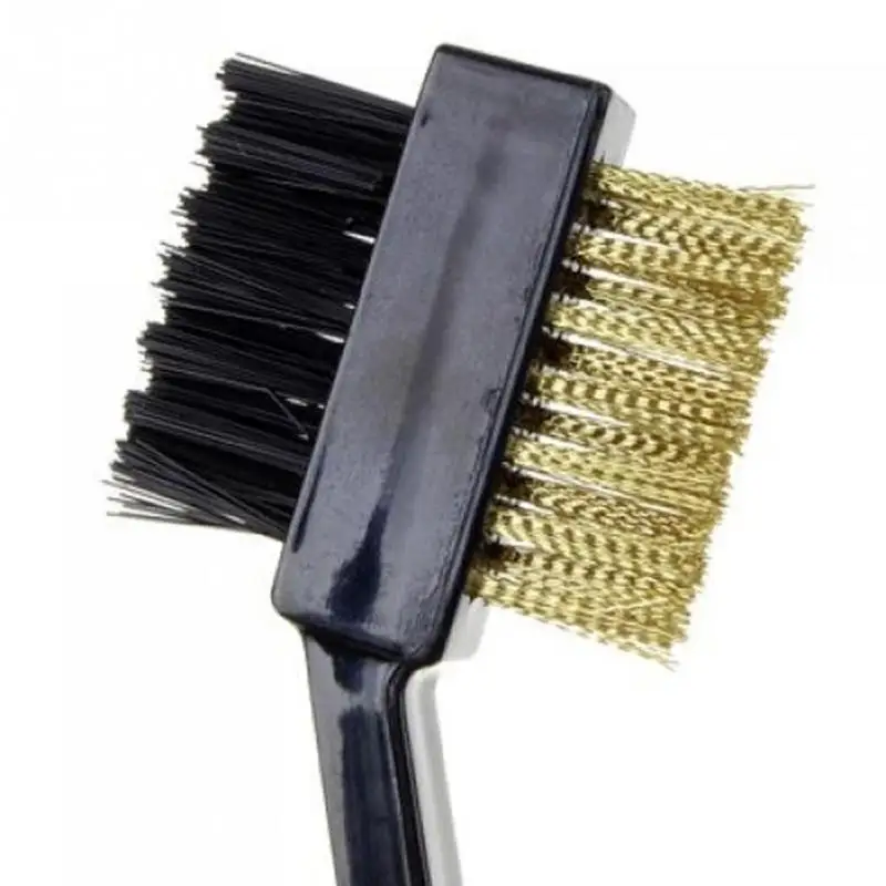 نادي الغولف فرشاة مضرب وجهين الشعر الخشن نظافة الحديد الخشب تنظيف مع مشبك خاطف نادي الغولف فرشاة مضرب وجهين الشعر الخشن نظافة الحديد الخشب تنظيف مع مشبك خاطف