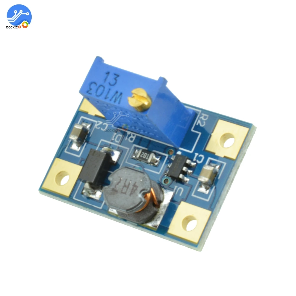 

DC-DC SX1308 Step-UP Adjustable Power Module Boost Converter 2-24V to 2-28V 2A Boost for DIY Kit