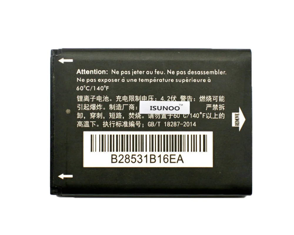 ISUNOO 10 шт./лот CAB22B0000C1 CAB22D0000C1 CAB3010010C1 Аккумулятор для ALCATEL One Touch 2012D 2010D 2010X 356 665 OT