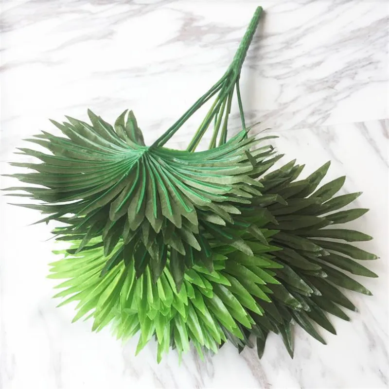 

Artificial Plants Palm Tree Leaf Bunch Faux Leaf Plant Palm Sunday Leaf Greenery for Green Wall Decoration Wedding Party Event