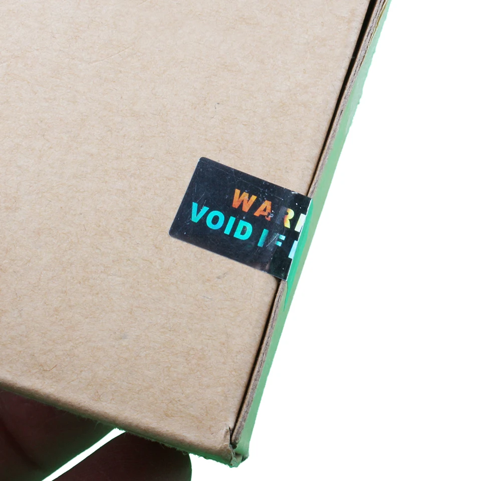 Электронная гарантия одноразовая этикетка с голограммой VOID при удалении