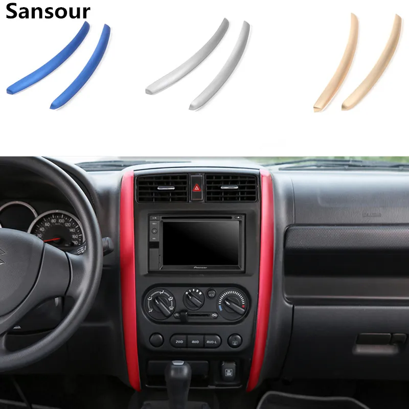 

Sansour Car Interior Central Navigation GPS Dashboard Decoration Cover Trim Stickers for Suzuki Jimny 2008 Up Car Styling