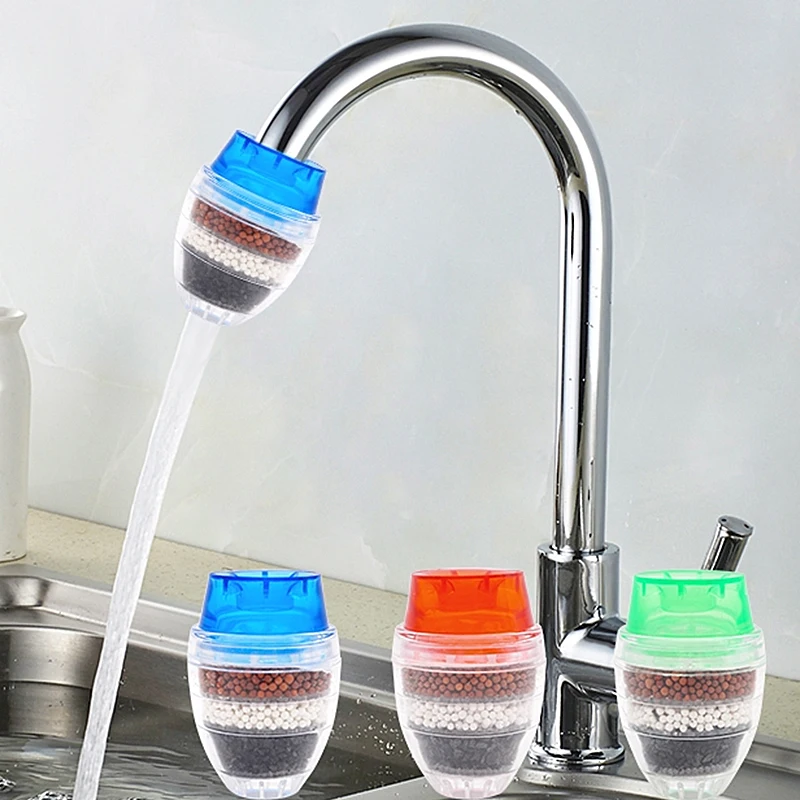 

Home 5 layers activated carbon water purifier kitchen tap filter bathroom faucet filter purification tool