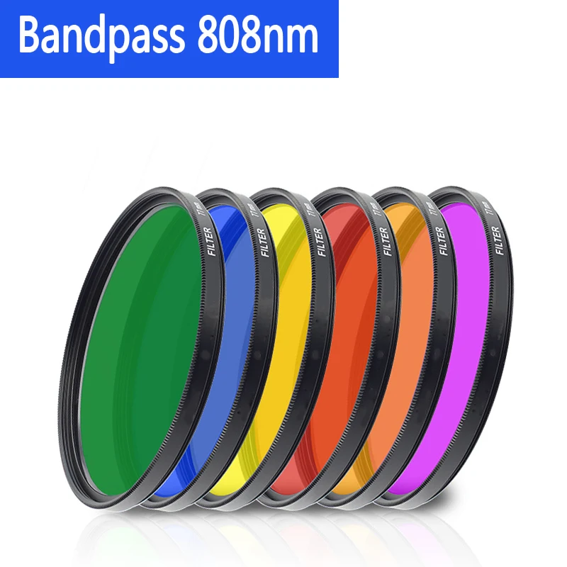 

Standard Machine Vision Filters Infrared IR Bandpass 808nm C-Mouth Industrial Camera Lens Filter
