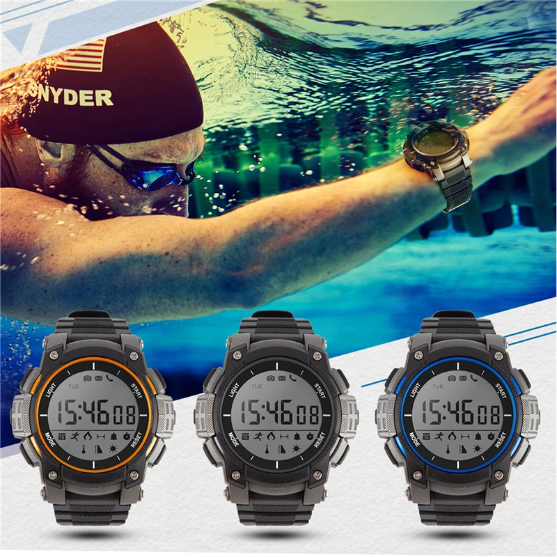 

Time Owner Bluetooth Clock Smart Watch Notification Remote Control Pedometer Sport Watch Waterproof Women Men's Wristwatch