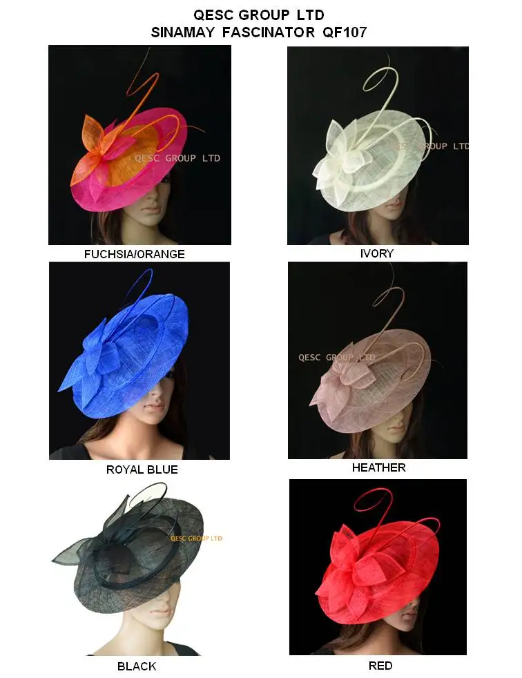

Wholesale NEW BIG saucer disc Sinamay Fascinator women's hat for Melbourne cup,Ascot Races,Kentucky derby,wedding,party,church