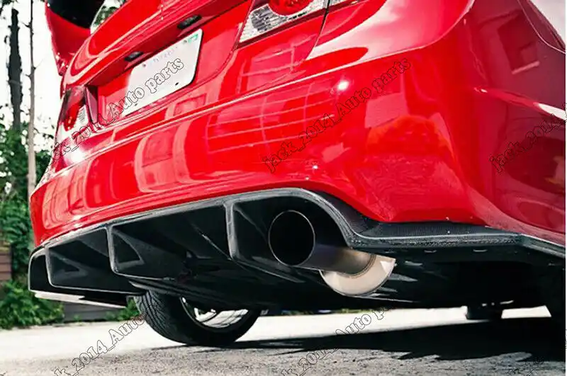 For Honda Civic 2006 2007 2008 2009 4 Door FD2R Real Carbon Fiber Rear