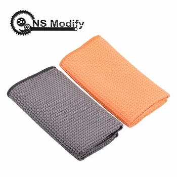 

NSModify Car Wash Towel Glass Cleaning Water Drying Microfiber Window Clean Wipe Auto Detailing Waffle Weave for Kitchen 40*40cm