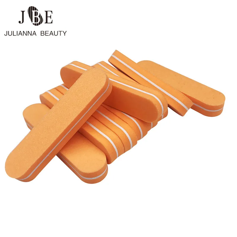 

100Pcs/Lot Mini Nail Files Buffer 100/180 Orange Sanding Washable Files Rubbing Polished Surface Manicure Tool Sets